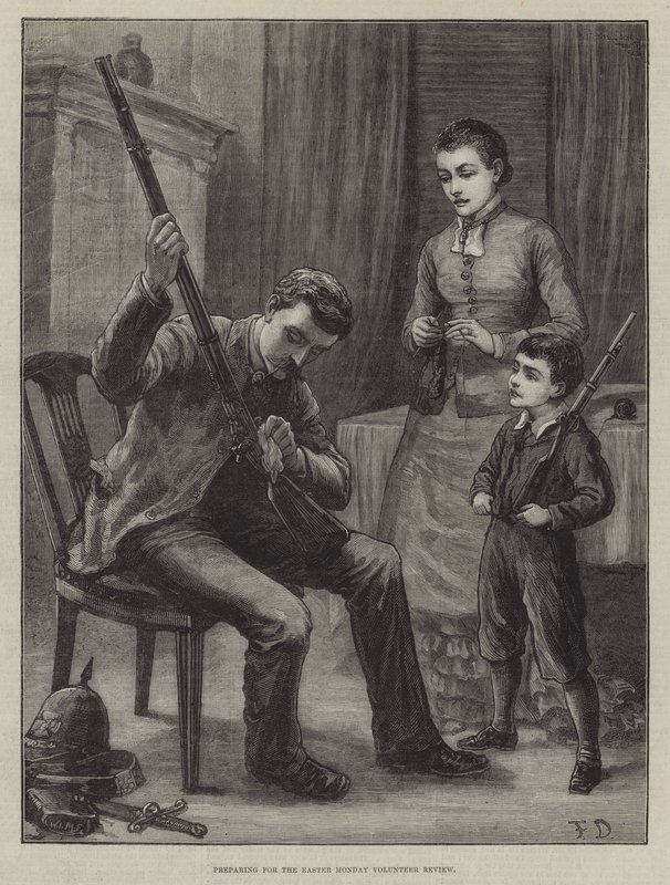 Příprava na Velikonoční pondělí Dobrovolnická revue od Frank Dadd
