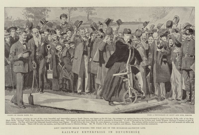 Železniční podnik v Devonshire od Frank Dadd