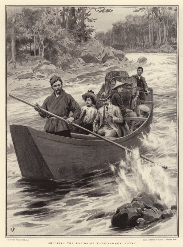 Střelba v peřejích Katsuragawa, Japonsko od Frank Dadd