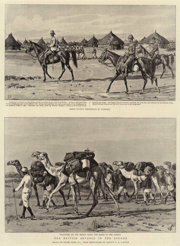 Britský postup v Soudanu od Frank Dadd