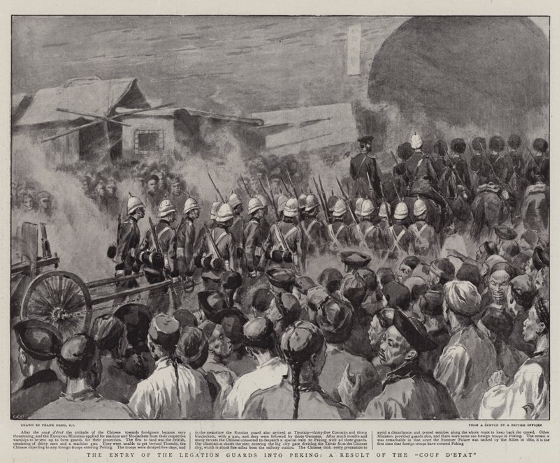 Vstup legačních stráží do Pekingu, výsledek státního převratu od Frank Dadd