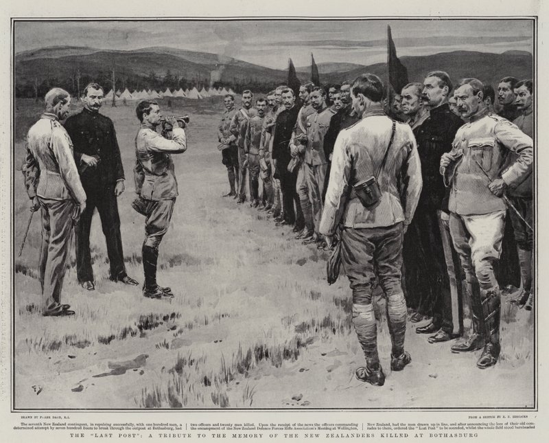 Poslední příspěvek, Pocta památce Novozélanďanů zabitých v Bothasburgu od Frank Dadd