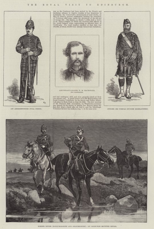 Královská návštěva Edinburghu od Frank Dadd