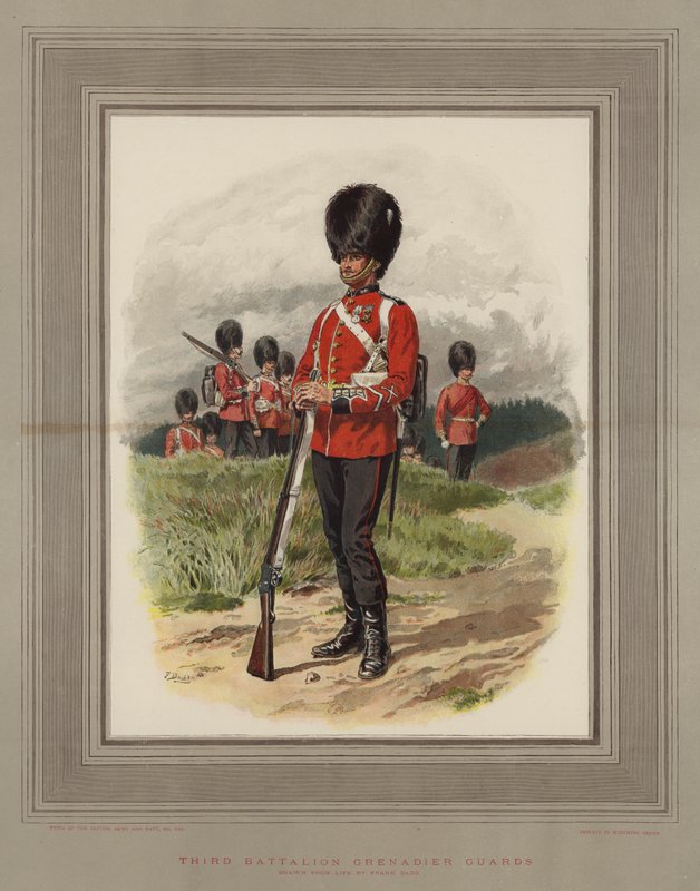Třetí prapor granátnických gard (chromolitho) od Frank Dadd