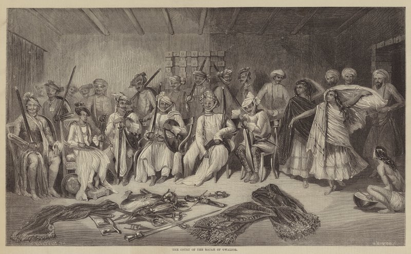 Soud Rajah z Gwalioru od Frank Vizetelly