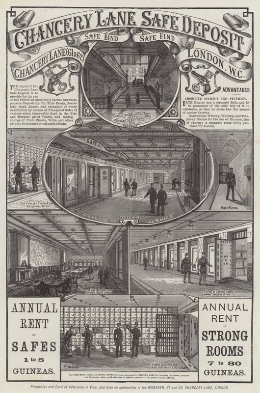 Inzerát, Chancery Lane Safe Deposit od Frank Watkins