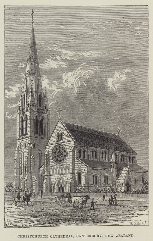 Katedrála Christchurch, Canterbury, Nový Zéland od Frank Watkins
