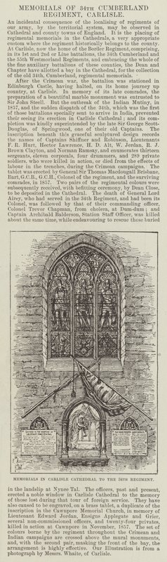 Památníky v Carlisle Cathedral na 34. pluk od Frank Watkins
