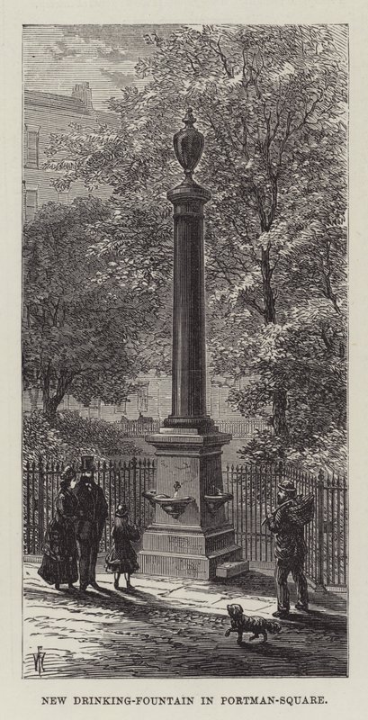 Nová fontána na Portman Square od Frank Watkins