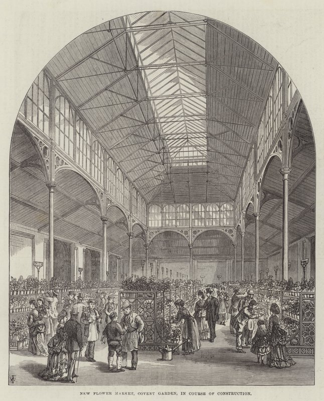 Nový květinový trh, Covent Garden, ve výstavbě od Frank Watkins