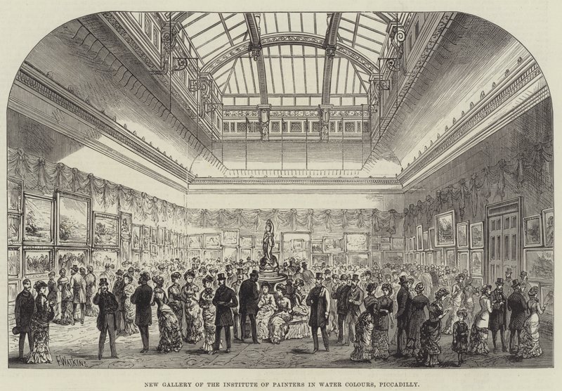 Nová galerie Institutu malířů akvarelů, Piccadilly od Frank Watkins