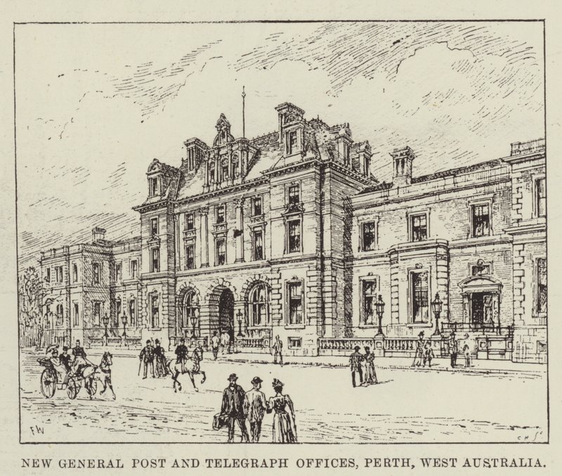 New General Post and Telegraph Offices, Perth, West Australia od Frank Watkins