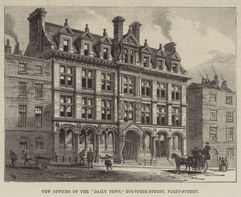 Nové kanceláře Daily News, Bouverie-Street, Fleet-Street od Frank Watkins
