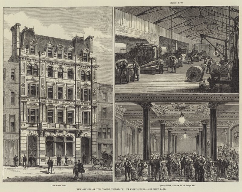 Nové kanceláře deníku Daily Telegraph na Fleet-Street od Frank Watkins