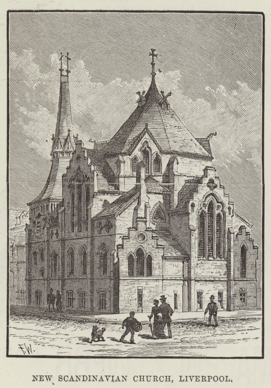Nový skandinávský kostel, Liverpool od Frank Watkins