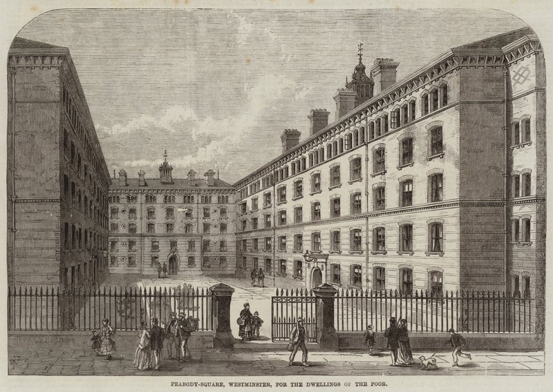 Peabody-Square, Westminster, pro obydlí chudých od Frank Watkins