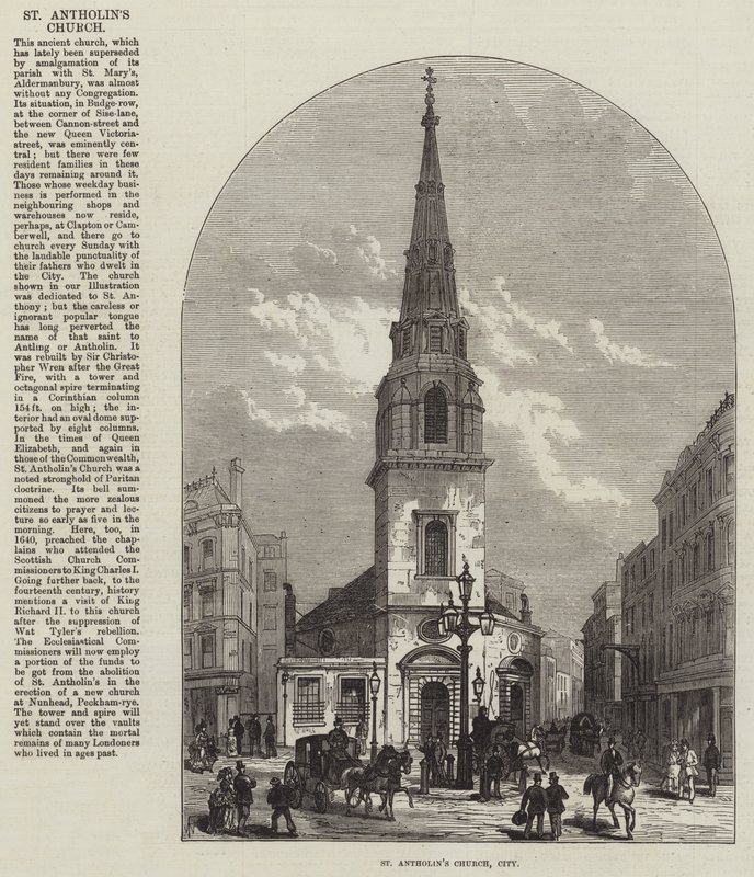 Kostel svatého Antholina, město od Frank Watkins