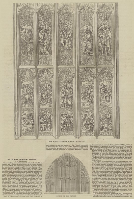 Okno Albert Memorial Window v Guildhall od Frank Watkins