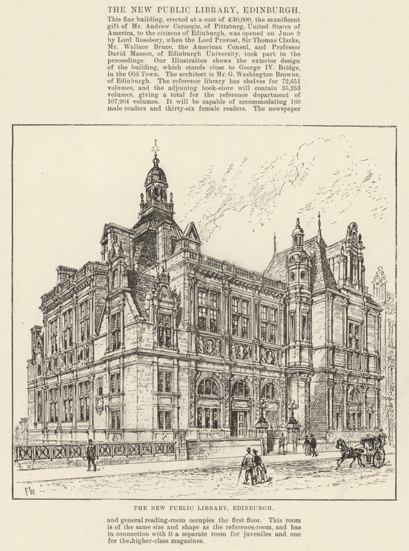 Nová veřejná knihovna, Edinburgh od Frank Watkins
