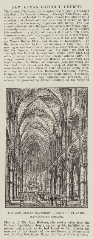 Nový římskokatolický kostel svatého Jakuba, Manchester Square od Frank Watkins