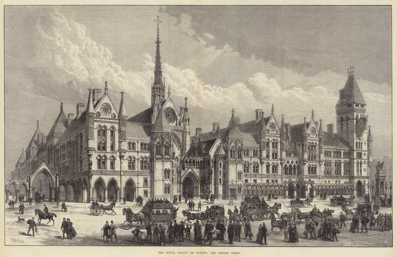 Královský soudní dvůr, Strand Front od Frank Watkins