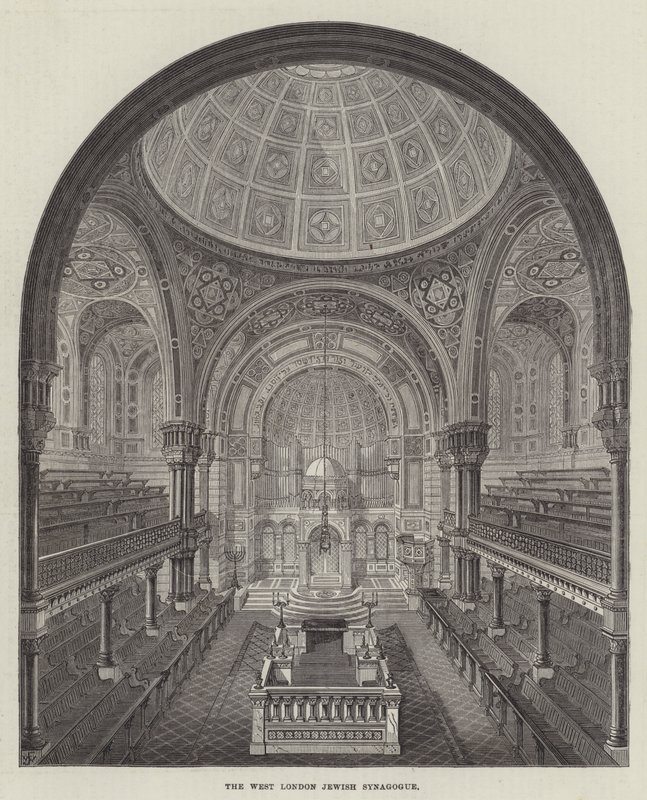 Židovská synagoga v západním Londýně od Frank Watkins
