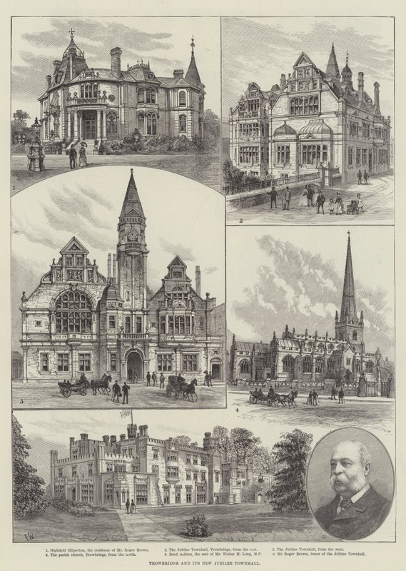 Trowbridge a jeho New Jubilee Townhall od Frank Watkins