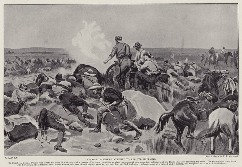 Pokus plukovníka Plumera osvobodit Mafekinga (litho) od Frank (after) Dadd