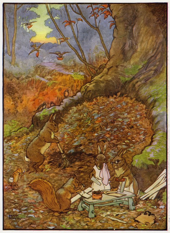 Ilustrace pro Babes in the Wood (barva lito) od Frank Adams