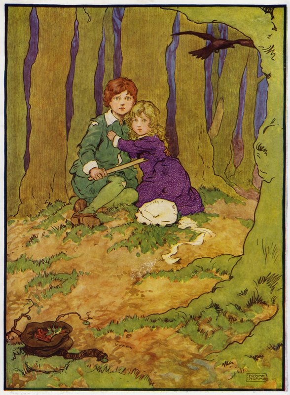 Ilustrace pro Babes in the Wood (barva lito) od Frank Adams