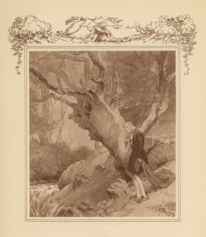 Ilustrace ke Grayovým elegiím (barevná litografie) od Frank Adams