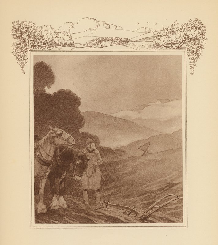 Ilustrace ke Grayovým elegiím (barevná litografie) od Frank Adams