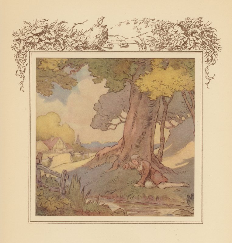 Ilustrace ke Grayovým elegiím (barevná litografie) od Frank Adams