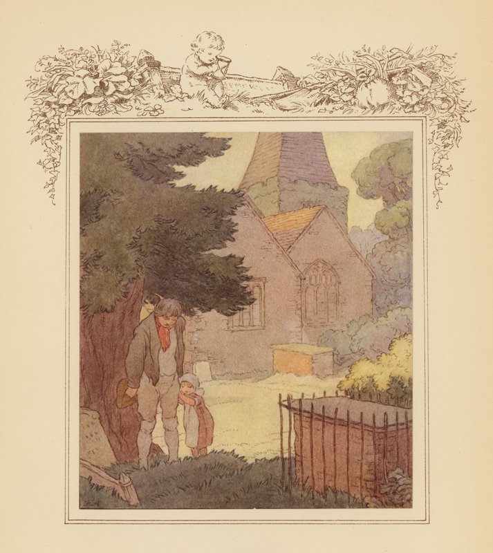 Ilustrace ke Grayovým elegiím (barevná litografie) od Frank Adams
