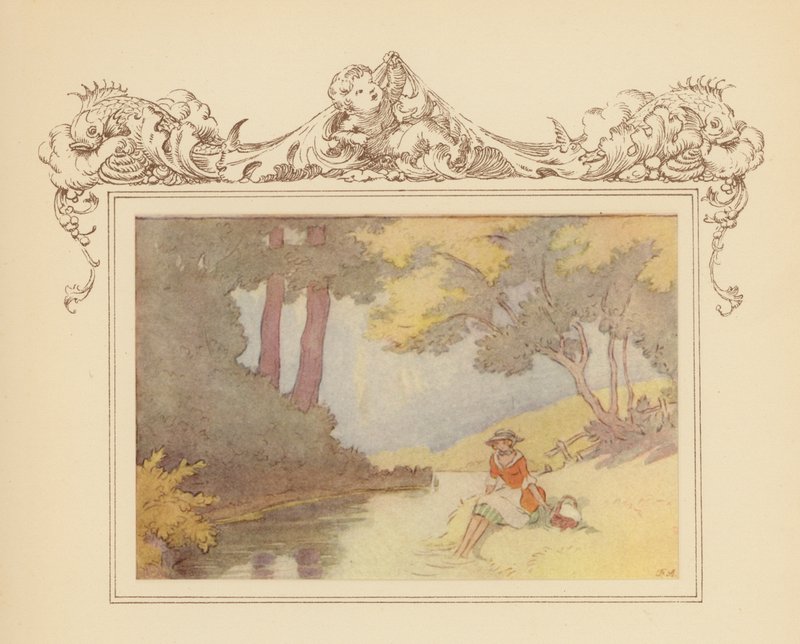 Ilustrace ke Grayovým elegiím (barevná litografie) od Frank Adams