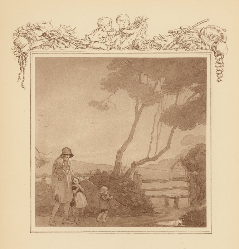 Ilustrace ke Grayovým elegiím (barevná litografie) od Frank Adams