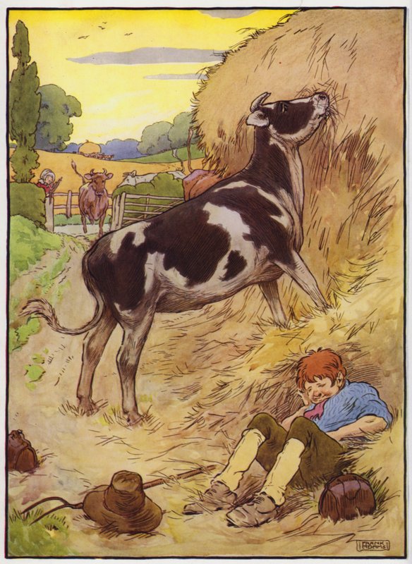 Ilustrace pro Old Dame Trot And Her Pig (barva lito) od Frank Adams