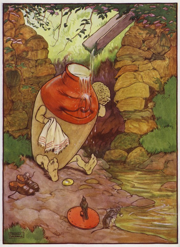 Ilustrace pro Old Dame Trot And Her Pig (barva lito) od Frank Adams