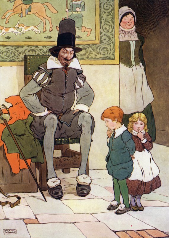 Ilustrace pro The Babes in the Wood (barva lito) od Frank Adams