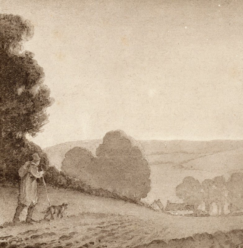 Ilustrace pro The Scholar-Gipsy od Matthew Arnold (barevné lito) od Frank Adams