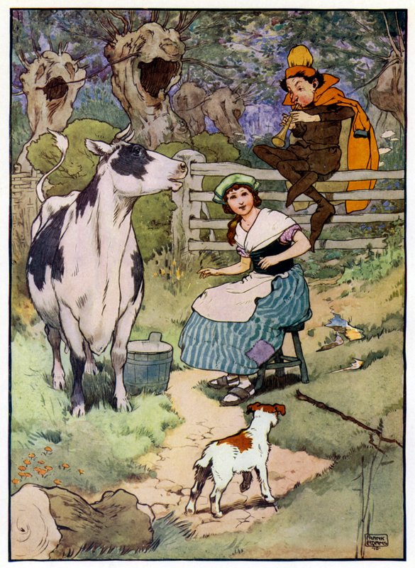 Ilustrace k Příběhu syna Toma The Pipera (barevné lito) od Frank Adams