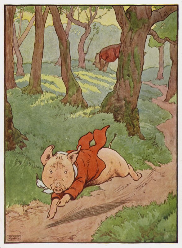 Ilustrace pro Tři malá prasátka od Frank Adams
