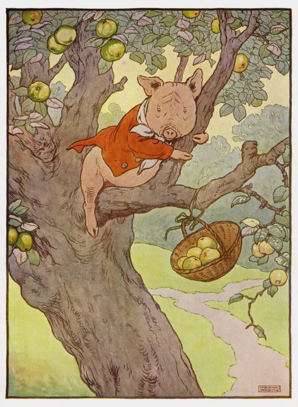 Ilustrace pro Tři malá prasátka od Frank Adams