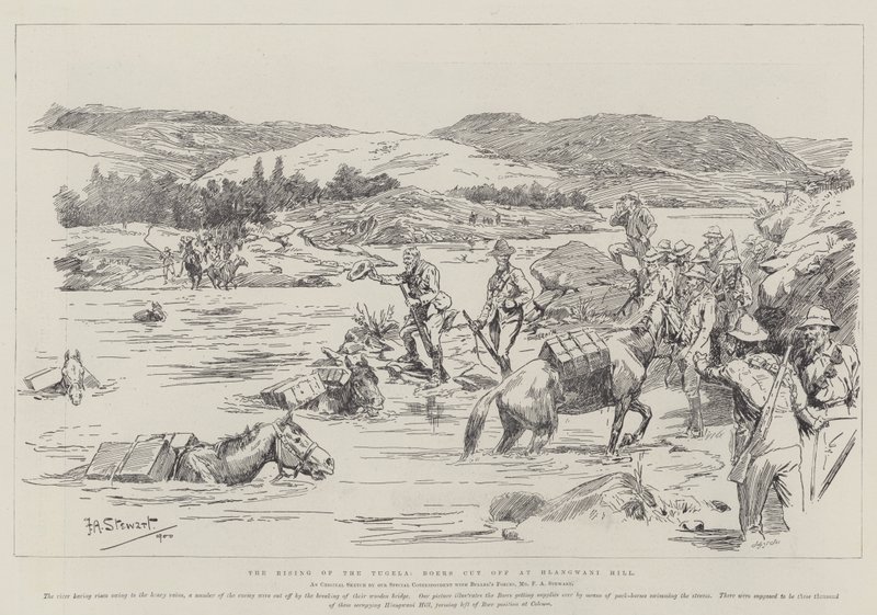 Povstání Tugela, Búrové odříznuti na Hlangwani Hill od Frank Algenon Stewart