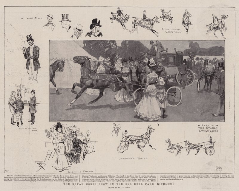 Royal Horse Show v Old Deer Park, Richmond od Frank Craig