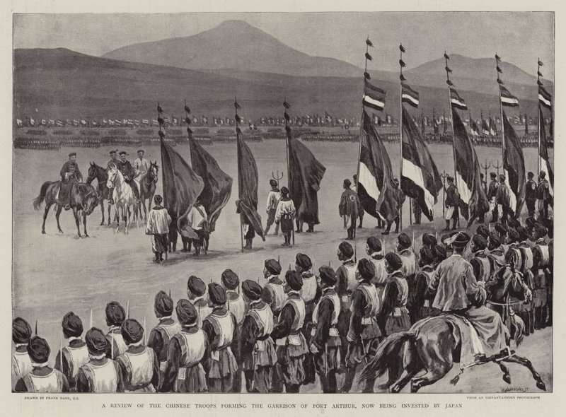 Přehled čínských jednotek tvořících Garrison of Port Arthur, do kterých nyní investuje Japonsko od Frank Dadd