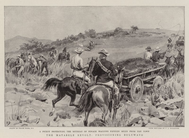 Matabele Revolt, zásobování Bulawayo od Frank Dadd