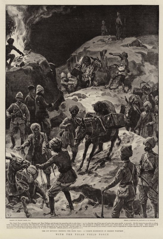 S polními silami Tirah od Frank Dadd