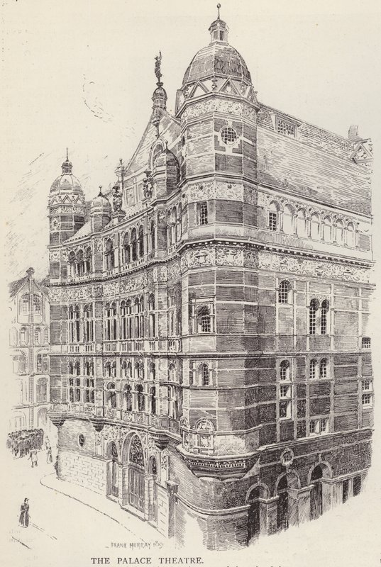 Palace Theatre, Londýn (litho) od Frank Murray