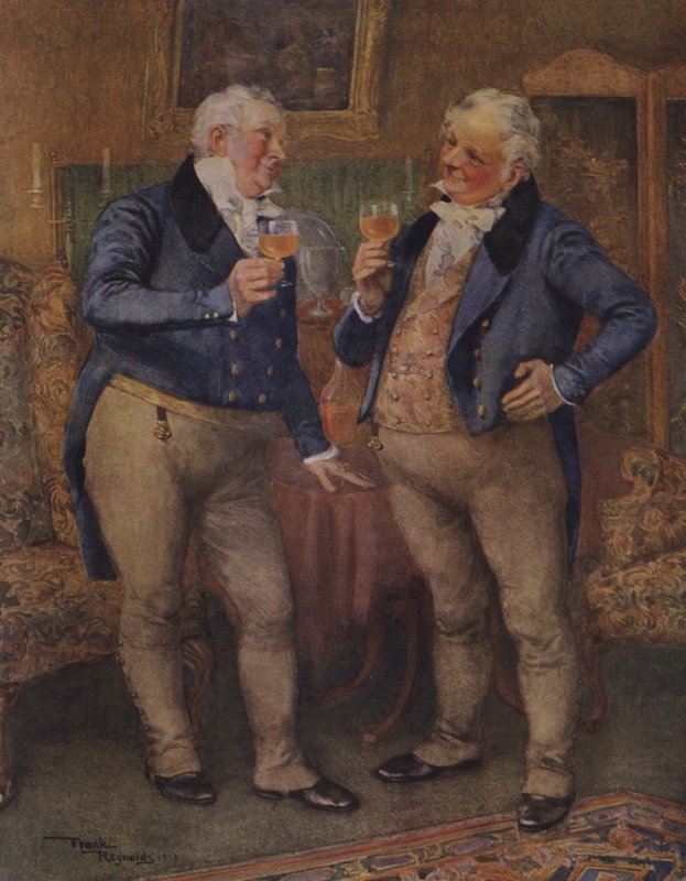 Cheeryble Brothers (barevná litografie) od Frank Reynolds
